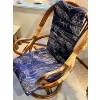 Image 2 : Original Pretzel Rattan Swivel Chair In Amazing Condition all original never refinished. 41”H 

27”w