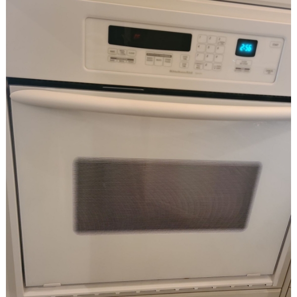 Kitchenaid Wall Oven 30 X 29, Depth Not Measured Model YKEBC107KT0 (Mounted in Cabinet)