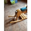Image 3 : Beautiful Oak Rocking Horse Amazing Craftsman Ship W14" L53 H28
