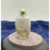 Image 2 : Glass Hand Painted Birds Snuff Bottle 2.25H