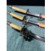 Image 4 : Set of Wooden Sheath Katana Swords w/Dragon Deco (11"tallest)