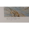 Image 3 : 1986 Robert Bateman "Split Rail- Snow Buntings"  437/950 Art Print  36"x 23"tall