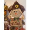 Image 4 : 2 Vintage Stools, Sunflowers, Scarecrows, Wreath and Acorn Owls