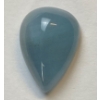 Image 1 : Dark Blue Aquamarine 12.3 ct Pear Shaped Cabochon