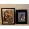 Image 1 : Egyptian Tomb w/ Papyrus Metallic Art 13x15
