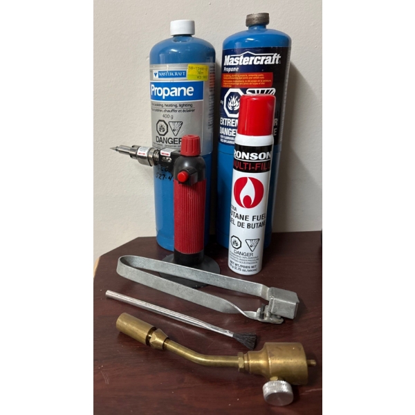 Torches, Torch-Tops, & Mastercraft Butane Bottles