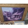 Image 2 : Framed Farm Print 27 w 23 h.  Catherine Munn Prints Home 13 1/2 w 10 1/2 h Fishing 18 1/2 w 14 1/2