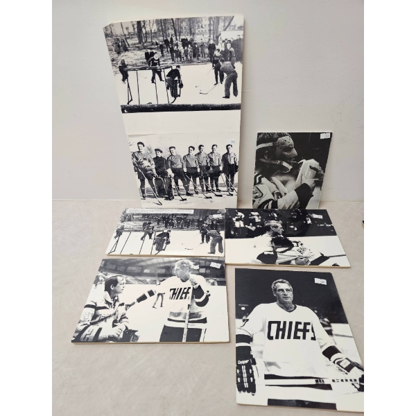 Black-and-White Hockey-Themed Photographic Prints