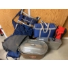 Image 1 : Outdoor and Camping Gear Including GSW Monarch Ware Basin, Coolers, and Storage Trunk