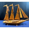 Image 4 : Antique Wooden Ship 30Wx24H