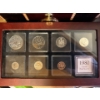 1980 Seven-Piece Mirror Proof Coin Set in Mahogany Finish Case, plus Bonus Twelve Arctic Expedition 