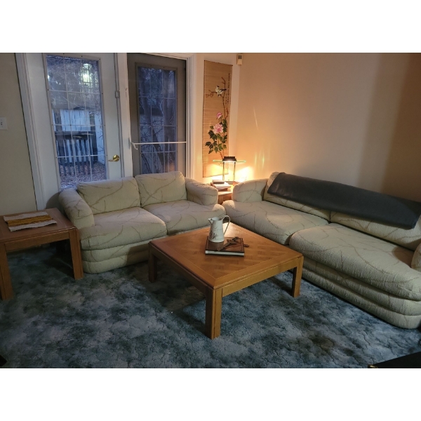 Mid Century Living Room Set - Sofa 71x22x26 Loveseat 3 Piece Coffee Table Set & More 