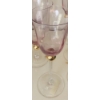 Image 3 : Pink and Gold Glasses, 4 of Each (Beverage and Wine)