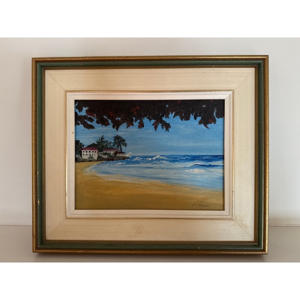 Seaside Print By R. Elgan, 17.5x14.5