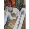 Image 7 : Small Sewing Basket 8 W, 5 D, 4 T, Bottle w/ Deer 14 T, Frames 5 X 7 and Other Decor 