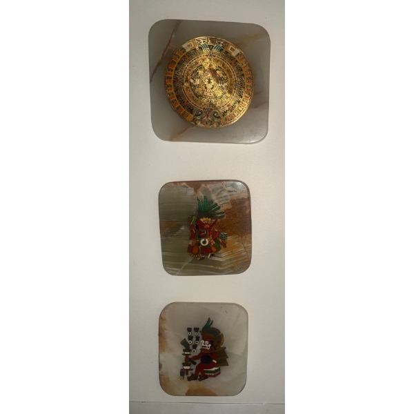 Decorative Aztec Stone Wall Hangings - Aztec Sun Stone 8"Tall & More 