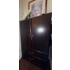 Image 2 : Beautiful Dark Wood Bedroom Armoire ONLY 28x16x70