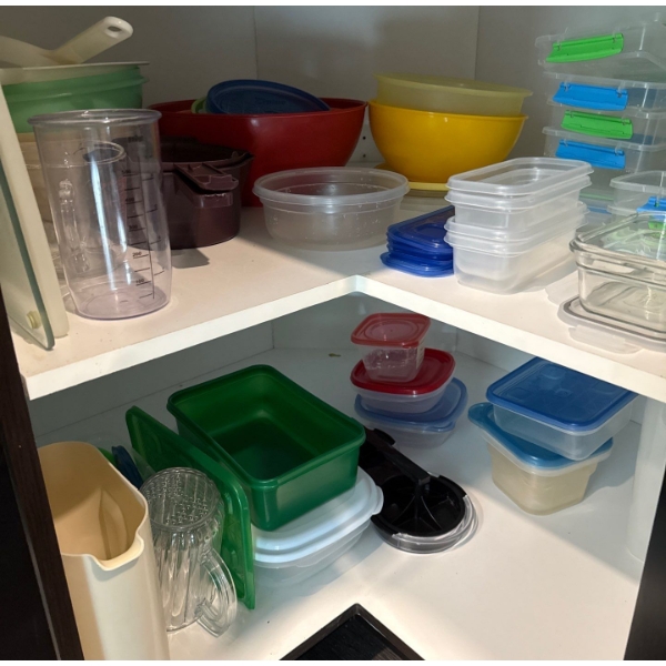 Tupperware & To Go Dish Cupboard