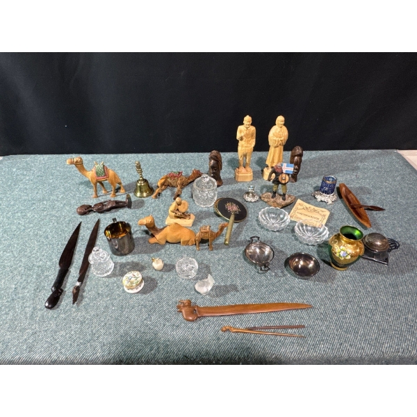 Carved Wooden Figures & Letter Openers