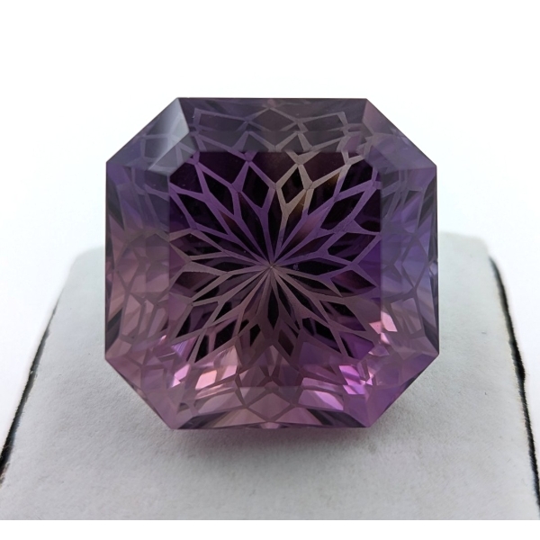 Amethyst gemstone Octagon Cut 153.7 ct Certified Value ($23,055 Appraisal)