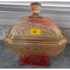 Image 3 : Ambre Art Glass w/ Hand Carved Trinket Box & More 9W