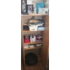 Image 1 : MDF Armoire 24 W, 15 D, 60 T with Cat Supplies, Also Includes Cat Themed Art and Decor