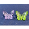Image 2 : Pair of Swarovski Crystal Colourful Butterflies