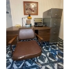 Image 2 : Home Office Set Up - Desk 66x28x28 w/ Filing Cabinet & More