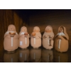 Image 1 : Handmade in Chile Sculpted Clay Religious Figurines w/ Illegible Signature 