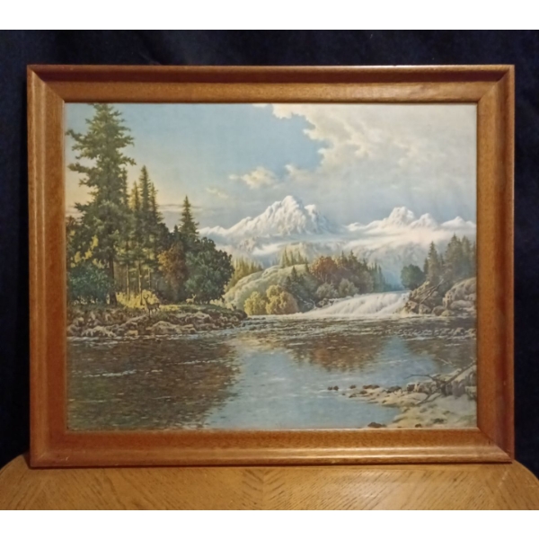 Mountain Scenery Print - Frederick D. Oddon - 23W, 19T 