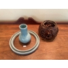 Image 1 : Akiko Kohana container and ring, Chabana basket with copper container.