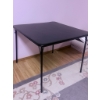 Image 2 : Metal Filing Cabinet with Lock and Folding Square Table