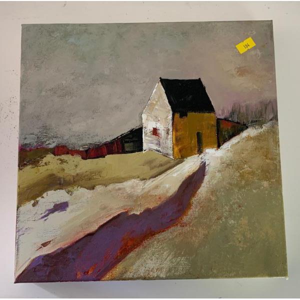 Joanna Drummond Oil On Canvass House 12 x 12 