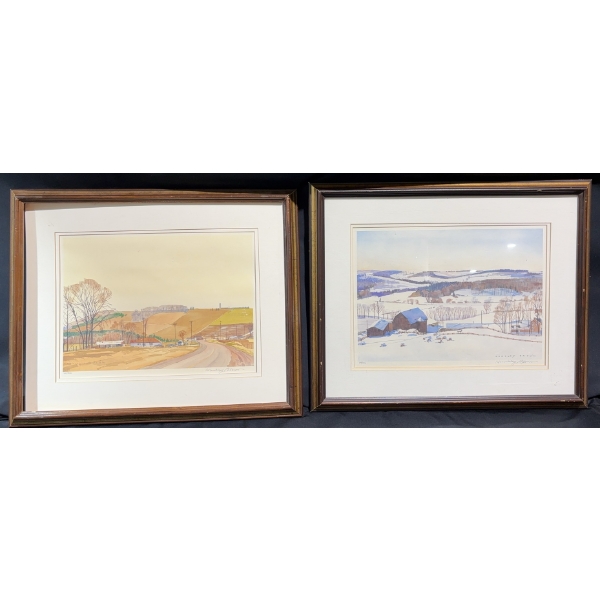 Three Scenic Photos in Frames