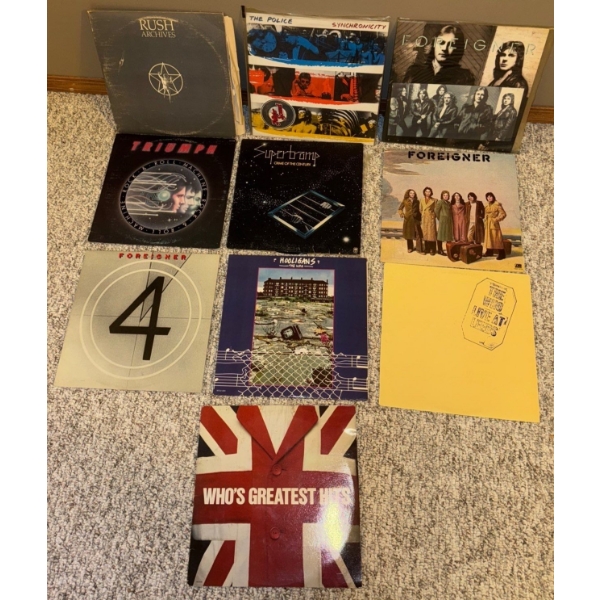 Vintage Vinyl Collection - The Who Foreigner Supertramp Rush The Police & More 