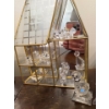Image 2 : Brass & Glass Mini Houses w/ Vast Assortment of Small Crystal Animals (Not Marked) 