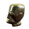 Image 14 : 4 Carved Stone Sculptures: Pyramid, Mask, Buffalo, Hawk
