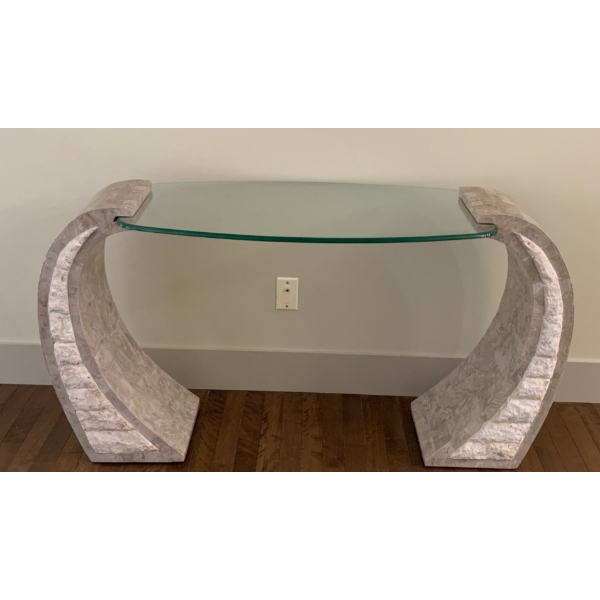 Beautiful Stone Console Table 52x20x30 Heavy 