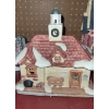 Image 3 : Holiday Homes: Train Station, Church with Nativity Scene, also Plastic Tree with Snowmen 