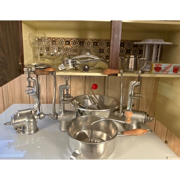 Vintage Kitchen - Metal Grinders, Sifters & More! 