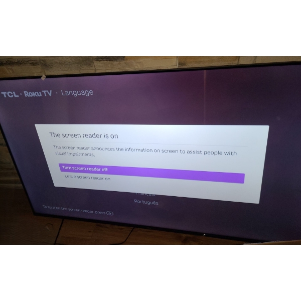 TCL 55 " Wall Mounted Roku TV Set Model # 55S45OR-CA Includes Remote 