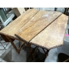 Image 4 : Antique Georegian Oak Gateleg Dining Table with 2 10inch leaves 24Wx40Dx29H