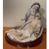 Image 1 : Lladro Pious 55401 w/ Mahogany Wood Pedastool 14x14
