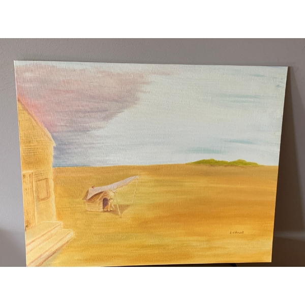 Lauri Ansell - Dog Darp Of Summer - Oil On Canvass Board 16 x 20