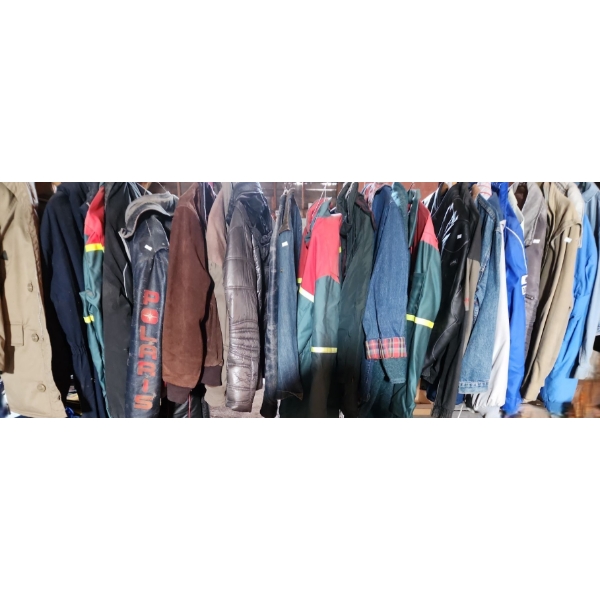 - Men's Jackets /Workwear, Assorted Sizes: Polaris Snow Mobile Suit, Coveralls, GWG Jacket and More!