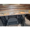 Image 3 : Singer Treadle Sewing Machine JA079300 in Wooden Cabinet 34 w, 31 h, 16 d