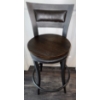 Image 3 : Industrial Style Counter Height Rustic Dining Set Bar Table & Five Stools 40x68x39"tall