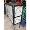Image 2 : Metal Cabinet With Glass Fronts & Side L51" W15" H43"