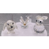 Image 1 : Swarovski Crystal Wiener Dog, Butterfly, Bunny