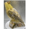 Image 2 : Gorgeous English Royal Crown Derby Bone China Persian 'Citron Cockatoo' Figurine - 6In Tall